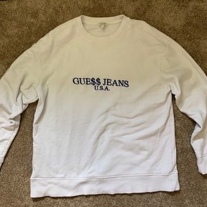 Guess jeans white crewneck